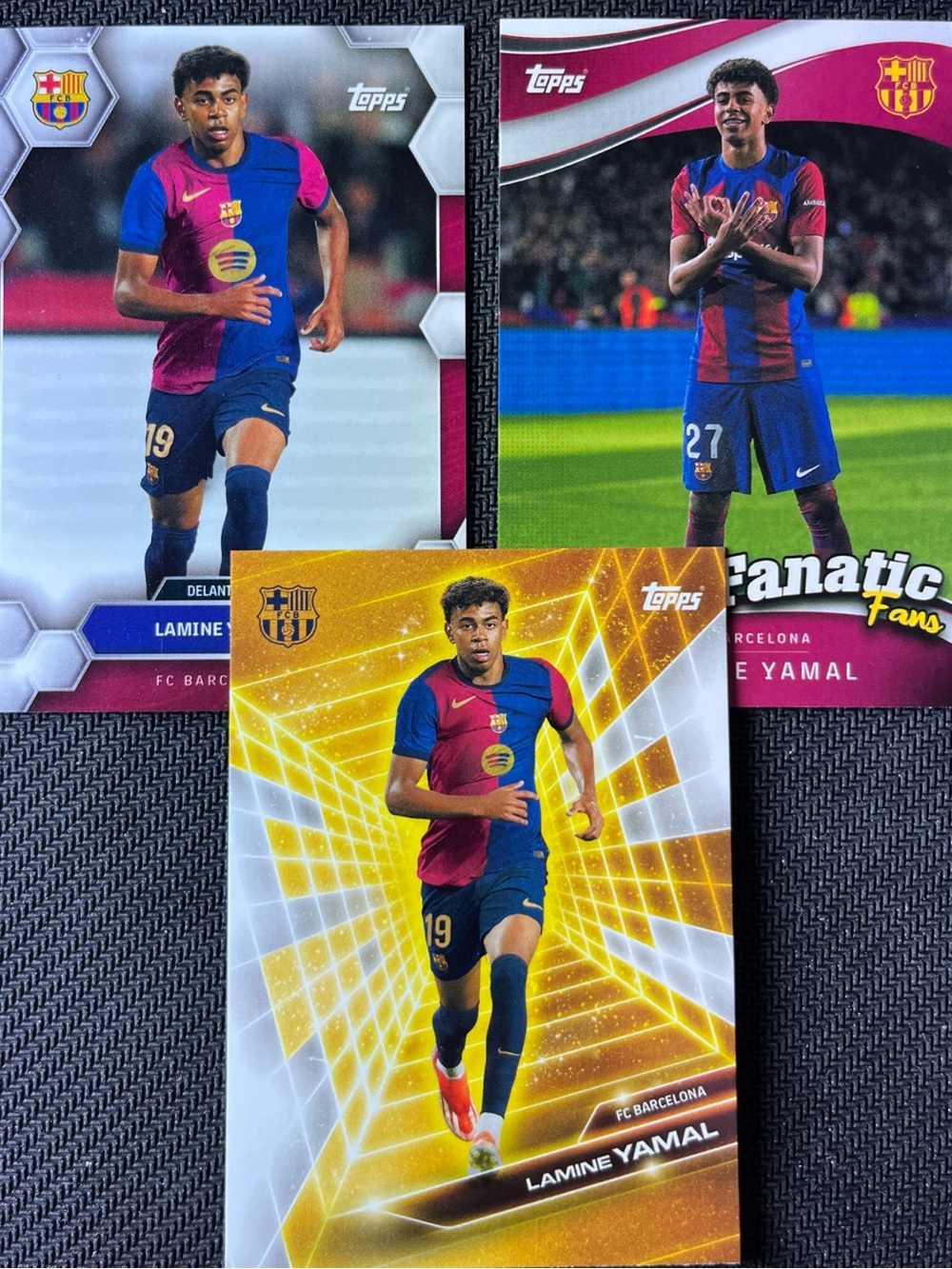 2024 Topps Lamine Yamal FC Barcelona Soccer Cards Lot x3